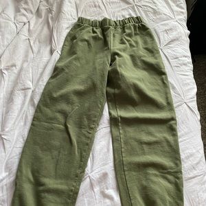 Brandy Melville John Galt matcha green sweatpants